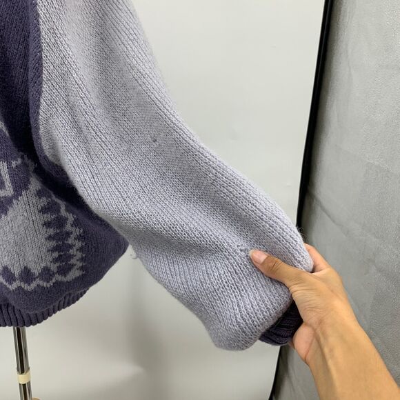 Alafoss Icewool Cardigan Womens M Medium Iron Coal Wool Blend Made In Iceland - Picture 8 of 16